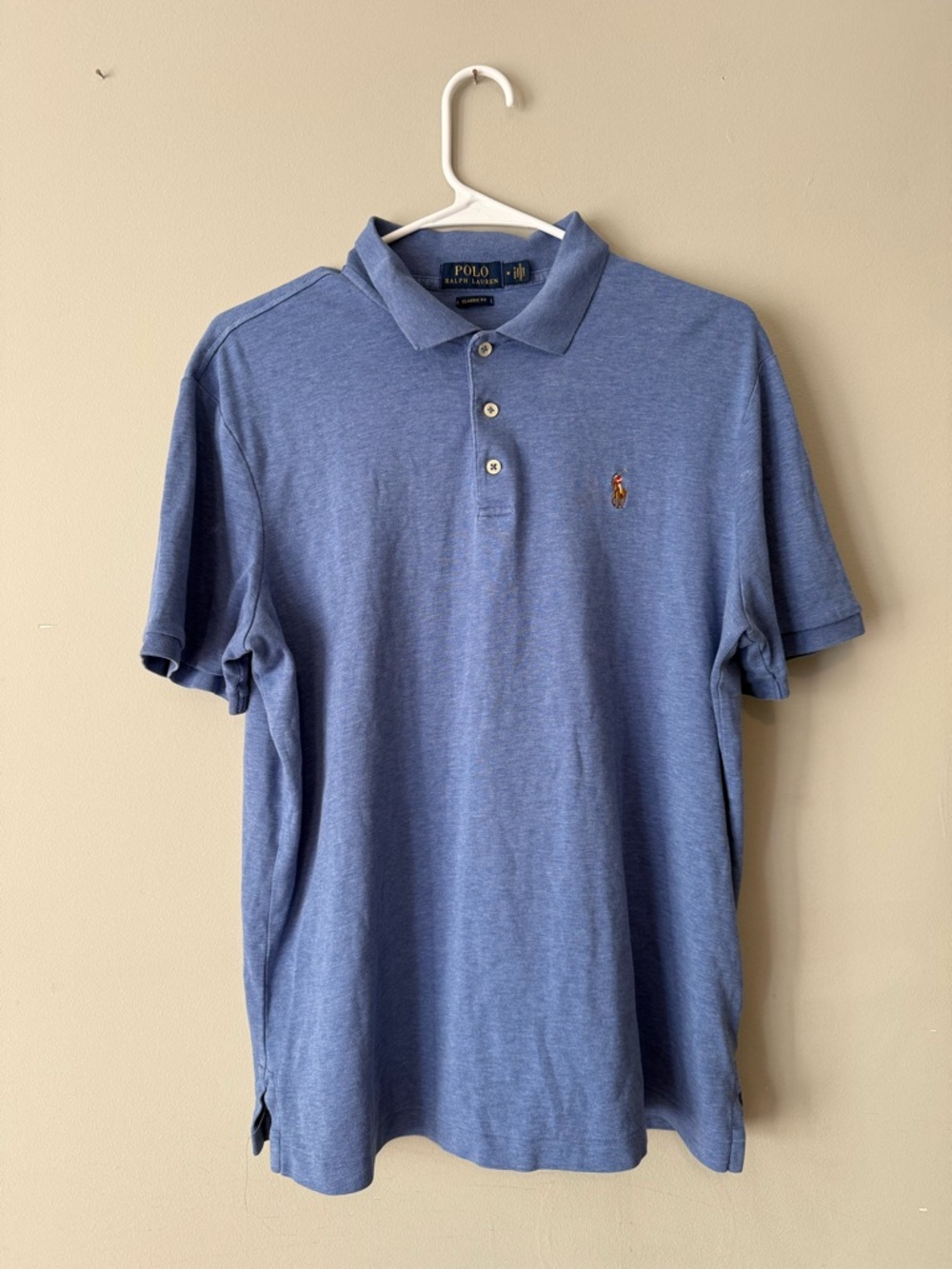 Polo by Ralph Lauren Heather Blue Short-Sleeve Polo